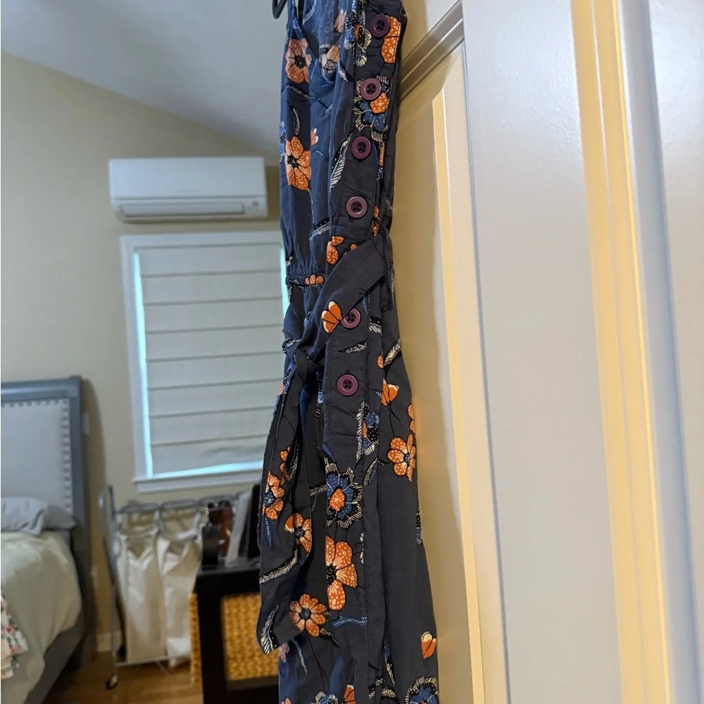 Fat Face Blue Floral Jumpsuit - Picture 5 of 8